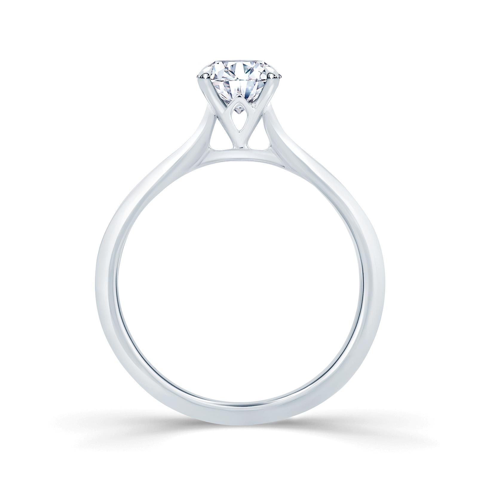 Oval Tulip Solitaire Engagement Ring